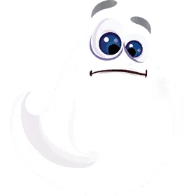 The Boo Casino ghost mascot waving hello